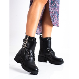 Cm Paris Crni radnici s kopčama crna 1