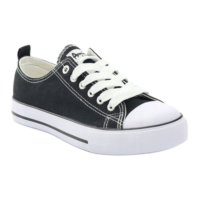 American Club Klasične crne tenisice američke cipele DSLN-01 crna 1