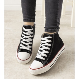 Crne Mediana tenisice do gležnja crna 1