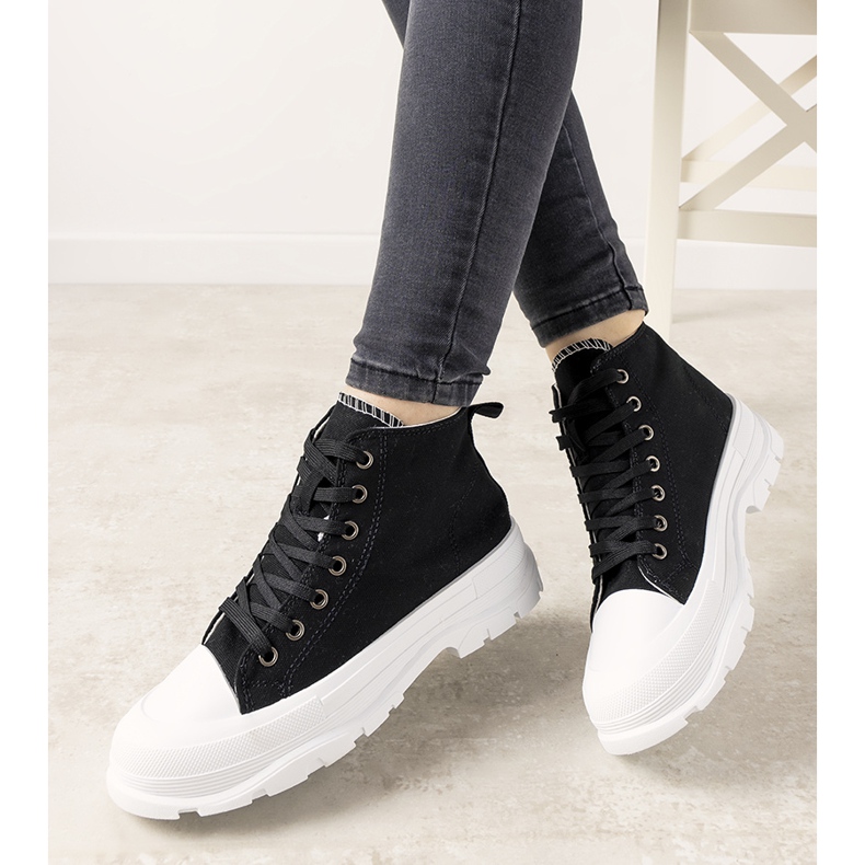 Sanabria crne ženske tenisice crna 1