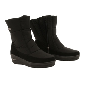 Progress Ženske lagane snježne čizme na napretku krzna Progj-22-126 Black crna 4