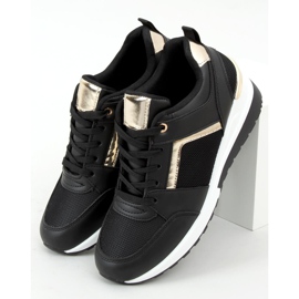 Crne sportske cipele AD-349 Crni klin crna 1