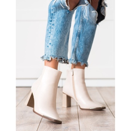 Seastar Elegantne čizme na post bež 1