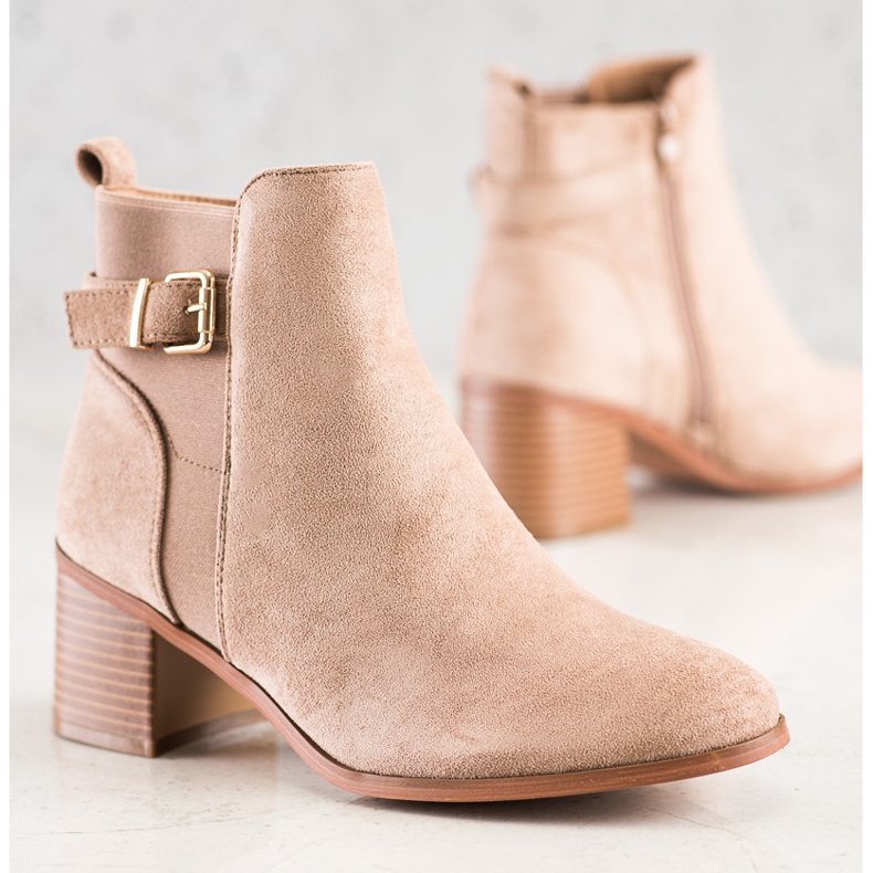 Seastar Elegantne čizme sa kopčom smeđa 2