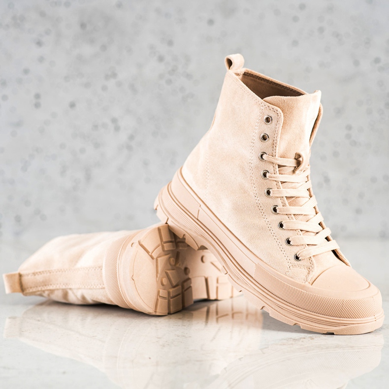 Seastar Visoke tenisice od antilopa bež 1