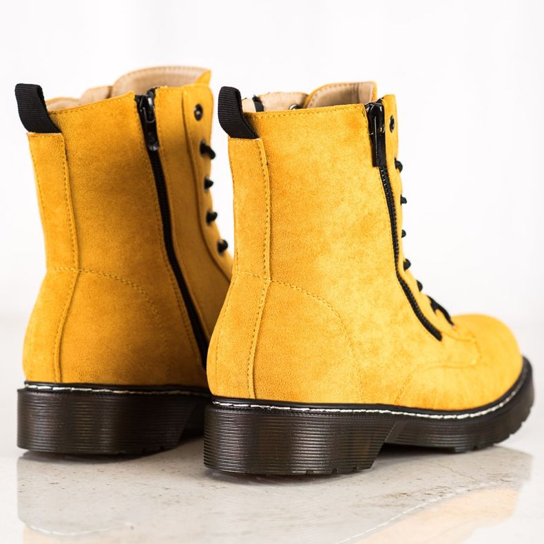 SHELOVET Žute hvatačice s ukrasnim zatvaračem žuta boja 1