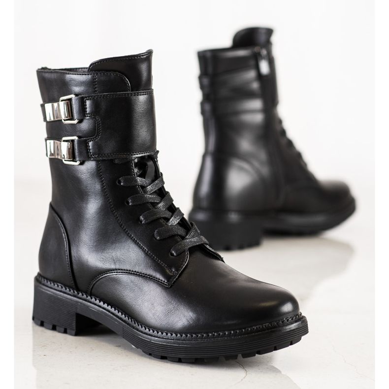 Cm Paris Klasični radnici s kopčama crna 1