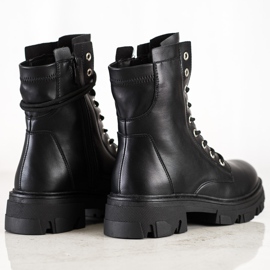 Bestelle Radnici na vezanje s eko kožom crna 1