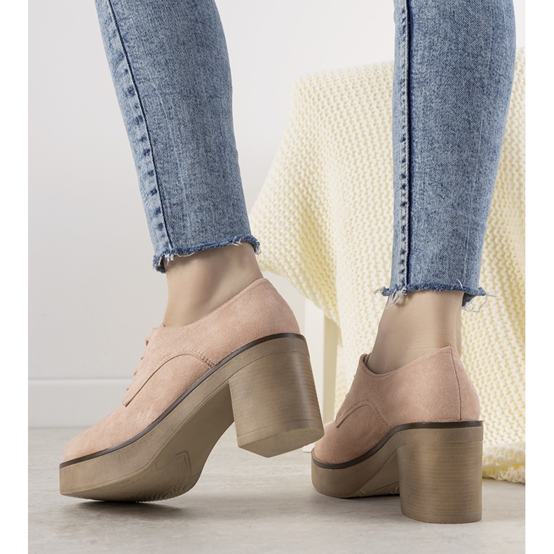 Ružičaste gležnjače na vezanje na stupu Cortona ružičasta 1