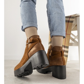 Smeđe elegantne čizme na Haland postu smeđa 1