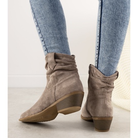 Smeđe ženske kaubojske čizme Taup smeđa 1