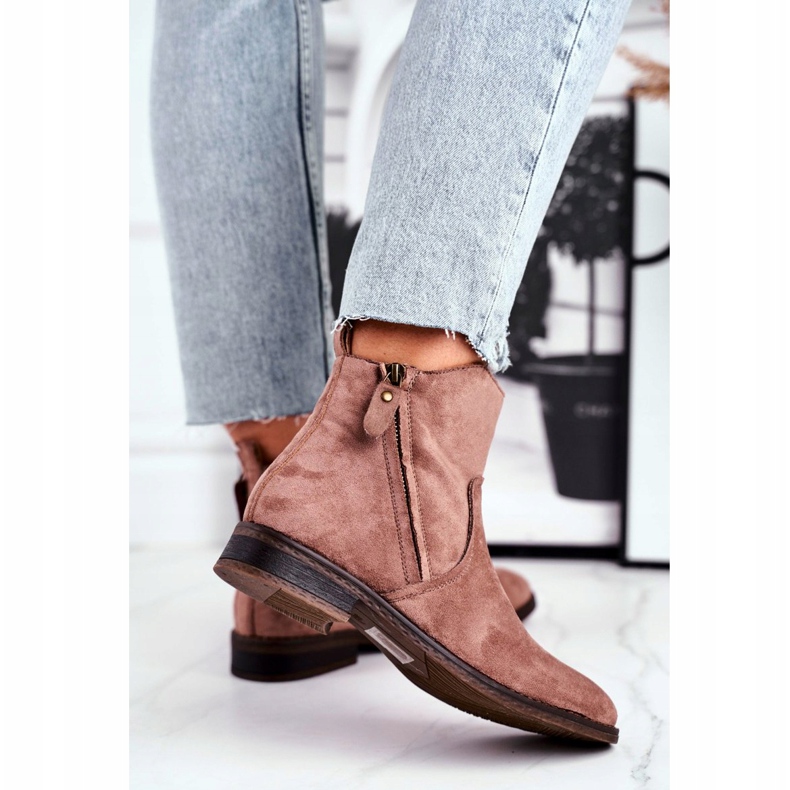 Evento Jodhpur čizme, antilop bež zatvarači smeđa 3