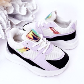 Dječje sportske cipele Tenisice Crno-ljubičaste Game Time bijela ljubičasta 4