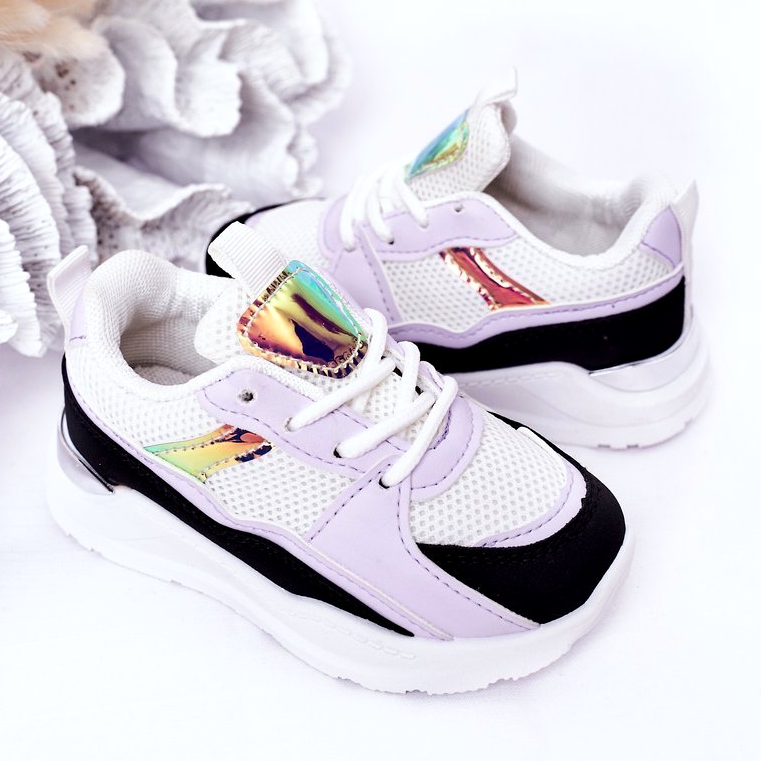 Dječje sportske cipele Tenisice Crno-ljubičaste Game Time bijela ljubičasta 4