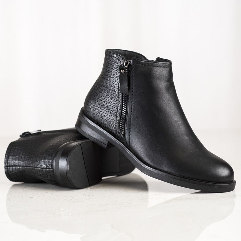 Clowse Ležerne čizme sa zmijskim printom crno 1