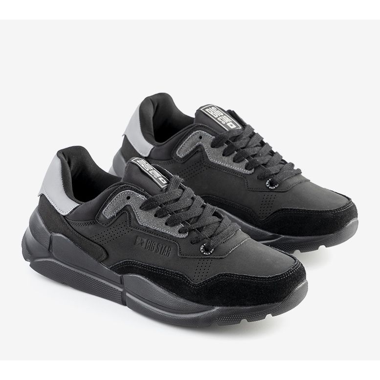 Muške sportske cipele Big Star Black Croteau crno 1