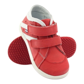 Hugotti kožne cipele s crvenim čičak crvena 3