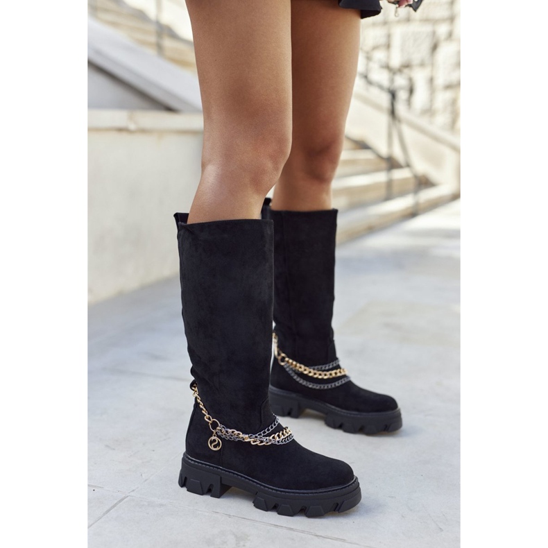 PS1 Ženske visoke čizme Black Lagoon crna 2