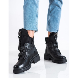 Diamantique Modni radnici s crnim kopčama crno 1