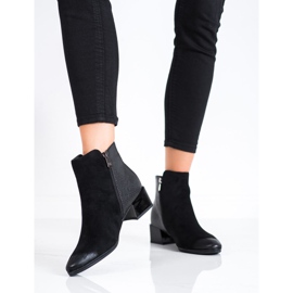 Čizme sa VINCEZA umetkom sa otiskom zmije crna 2