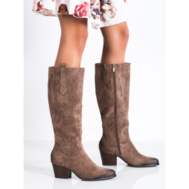Udobne čizme od antilopa VINCEZA smeđa 2