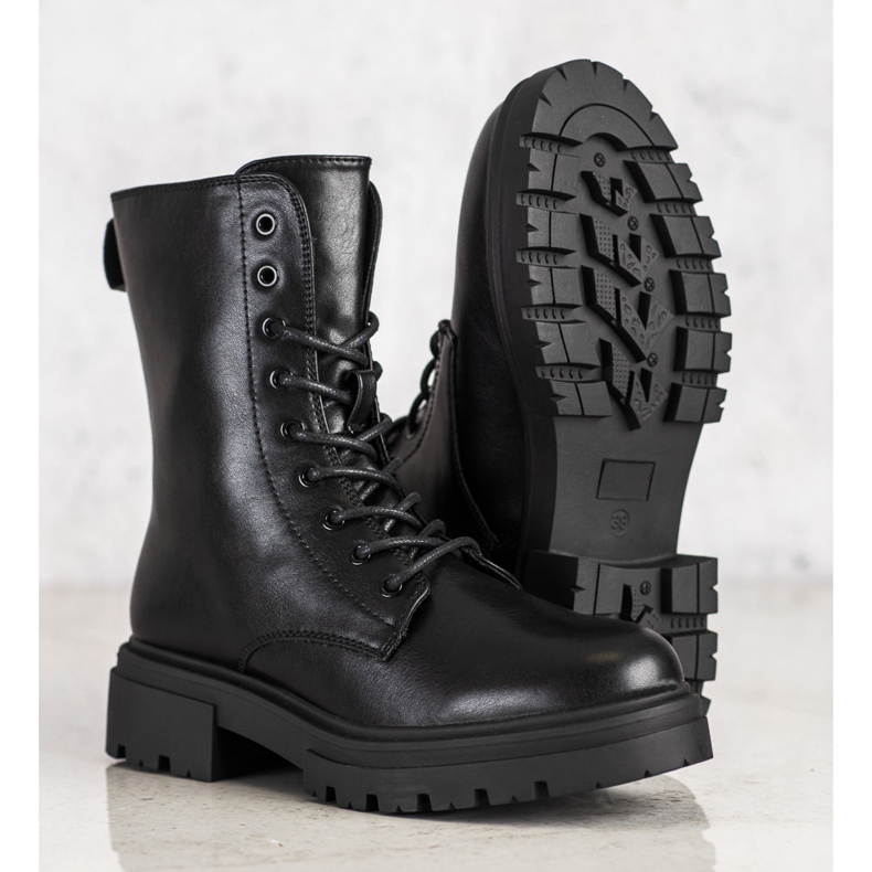 Evento Tople čizme s eko kožom crna 1