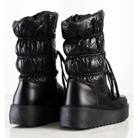 S. BARSKI Stylowe Śniegowce S.BARSKI crno 1