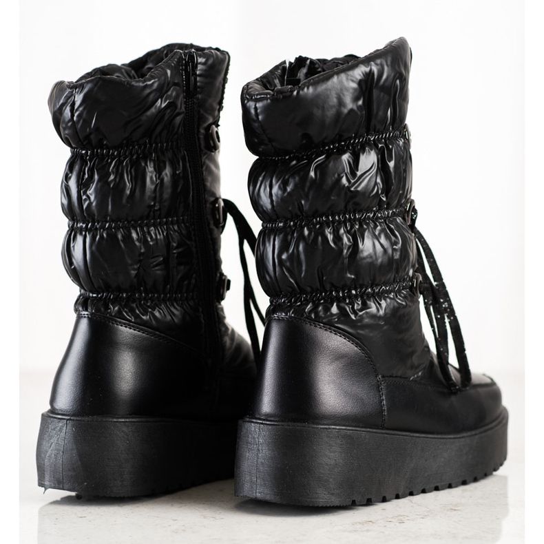 S. BARSKI Stylowe Śniegowce S.BARSKI crna 1