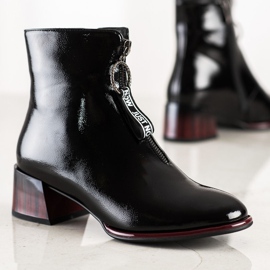 S. BARSKI Elegantne čizme s patentnim zatvaračem S.BARSKI crna 1