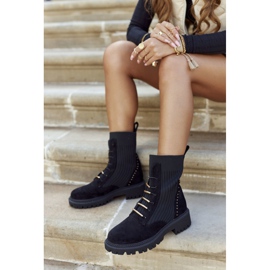 PM1 Ženske čizme radničke Slip Black Maxine crno 2