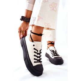 Ženske tople tenisice GOE II2N4036 Bijele bijela crna 2