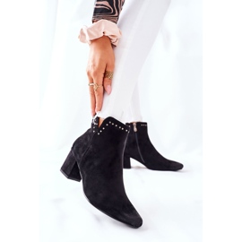 Vinceza Ženske čizme Suede Black Brinlack crno 2