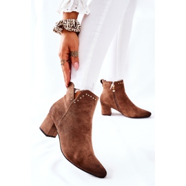 Vinceza Ženske čizme antilop bež Brinlack smeđa 2