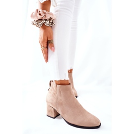 Vinceza Ženske čizme od antilopa Bež Ardmore 1