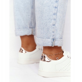 Ženske kožne tenisice Big Star DD274583 bijelo-bakrene bijela 3