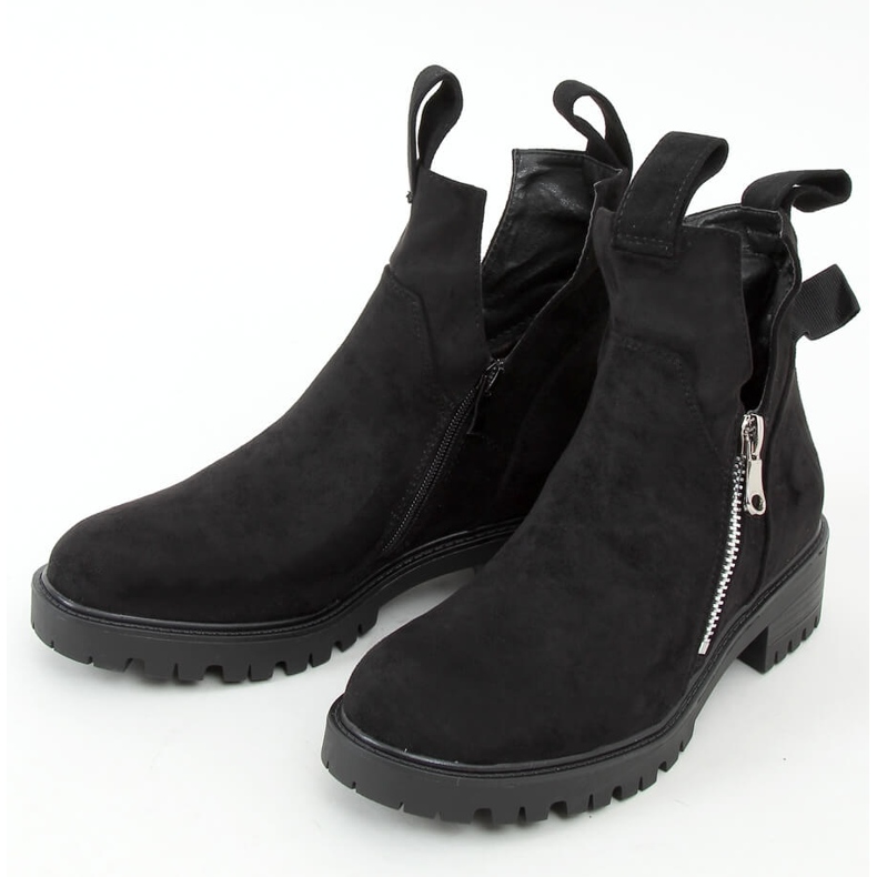 Crne čizme izrezane izrezane SP150 Crne crna 1