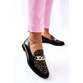 Ženske hlače Maciejka Lakirane mokasine crne 4099B-01 / 00-1 crno 2