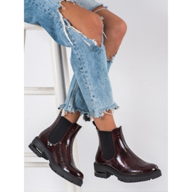 Zmijske čizme Sergio Leone Chelsea sa printom crvena višebojan 2