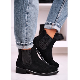 Ženske čizme Jodhpur čizme Suede Black Meagan crno 2