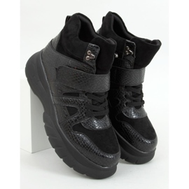 Cipele s visokim potplatom KL-771 Crna 1