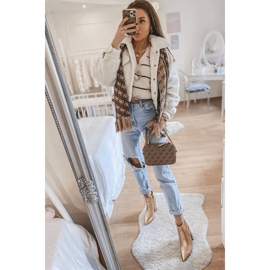 Zlatne gležnjače na stupu Stomp zlatna 1