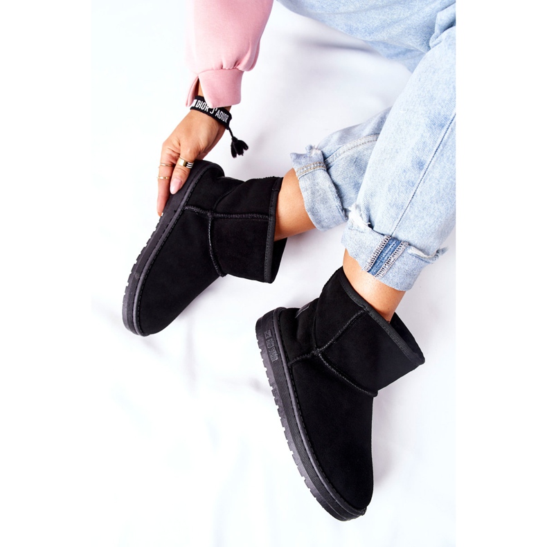 Ženske kožne čizme za snijeg Big Star II274440 Crne crna 1