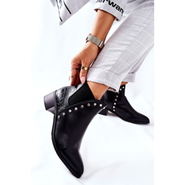 PG1 Ženske čizme Jodhpur čizme Black Barretos crno 1