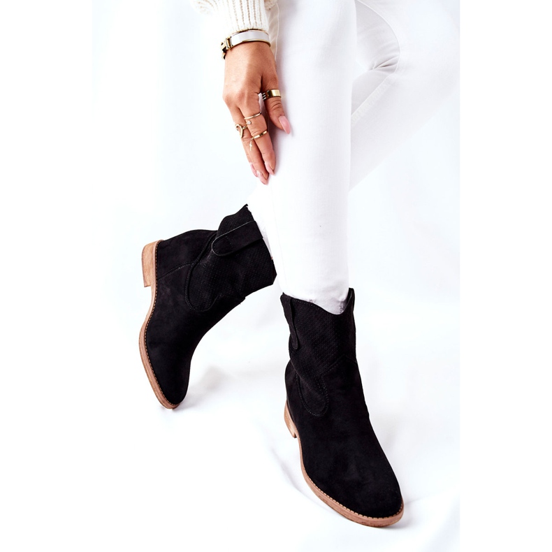 PG1 Crne Polon čizme od antilopa crna 2