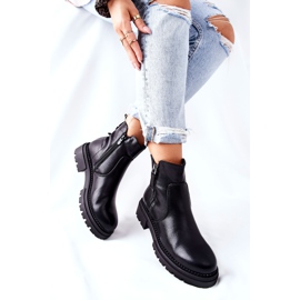 PE1 Crne čizme Silvan s patentnim zatvaračima crna 1