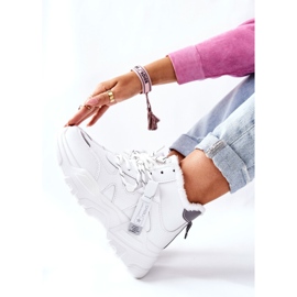 Ženske čizme za snijeg topla bijela Kaphia 2