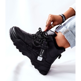 Ženske crne tople tenisice Čizme za snijeg Kaphia crna 2