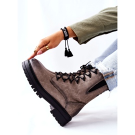 Čizme Radnički zagrijane Sergio Leone Grey TR756 siva 2