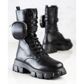 Bestelle Modne čizme s džepom crno 1