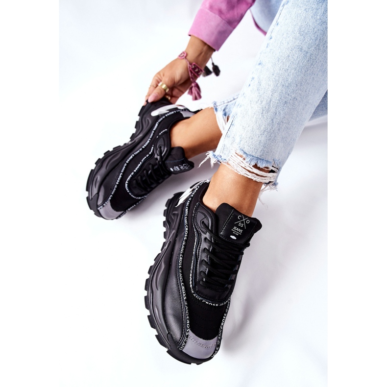 Ženske sportske cipele Cross Jeans II2R4018C Crna crno 2